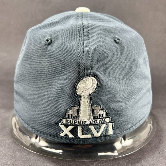 New York Giants NFL Fitted OSFA Cap Hat Reebok Gray Super Bowl Football Mens - Picture 4 of 16